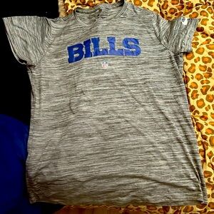 Gray Buffalo Bills official nfl dri fit tee